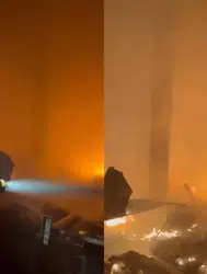 Kahramanmaraş'ta çırçır fabrikasında yangın