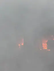 Rize'de inşaatta yangın : Alevler kontrol altına alındı