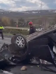 Erzurum - Pasinler kara yolunda kaza : 4 kişi yaralandı