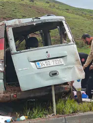 Erzurum'da kaza : 2'si çocuk 7 kişi yaralandı