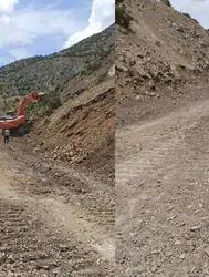 Elazığ'ın Gökdere-Beyhan sahil yolunda çalışmalar başladı