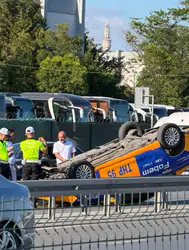 Avrasya Tüneli çıkışında trafik kazası meydana geldi
