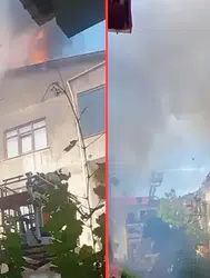 Tuzla'da çatı yangını : Alevler yandaki apartmana sıçradı