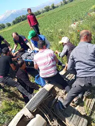 Kahramanmaraş'ta kaza : Otomobil kanala uçtu