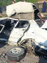 Devrek-Ankara kara yolunda otomobil temizlik aracına çarptı : 1 yaralı