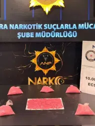 Ankara Mamak’ta uyuşturucu operasyonu : 10 bin hap ele geçirildi