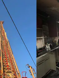 Mardin Kızıltepe'de 7 katlı apartmanda yangın : Ekipler tarafından söndürüldü