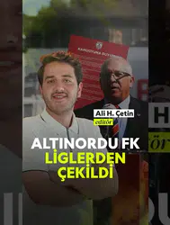 Altınordu FK liglerden çekildi : Kulüp altyapıya odaklanma kararı aldı
