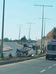 Adıyaman'da trafik kazası : Bir yaralı