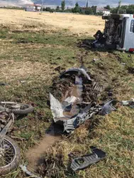 Kahramanmaraş'ta feci kaza : Motosiklet sürücüsü hayatını kaybetti
