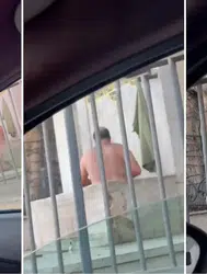 Bağdat Caddesi'nde şaşkına çeviren görüntüler! Çeşme suyuyla duş aldı