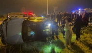 Bursa'da feci kaza: Otomobil akla attı, 1’i ağır 2 yaralı