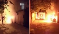 Adıyaman'da panik dolu anlar: Park halindeki motosiklet küle döndü!
