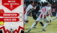 Ümraniyespor ve Esenler Erokspor puanları paylaştı