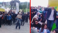 Harran Üniversitesi öğrencilerinden eylem: Rektörü protesto ettiler