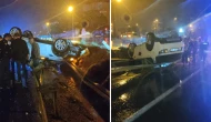 Edirne'de virajı alamayan otomobil takla attı: 2'si ağır 3 yaralı