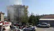 Kırıkkale'de 7 katlı bina alev alev yandı: Bina sakinleri hızla tahliye edildi