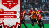 Kayserispor, Antalyaspor karşısında 3 puanı 3 golle aldı