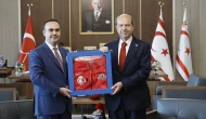 Bakan Kacır KKTC Cumhurbaşkanı Ersin Tatar ile bir araya geldi