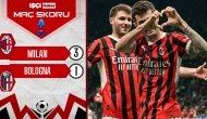 Milan, Bologna karşısında 3 puanı 3 golle aldı
