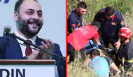 AK Parti eski İl Gençlik Kolları Başkanı Ali Demir'in motosikleti uçurumdan uçtu!