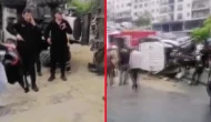 Bayrampaşa'da iş makinesi motosiklete çarparak devrildi!