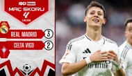 Real Madrid, Celta Vigo'yu 3-2 mağlup etti! Arda Güler, gol ve asist yaptı