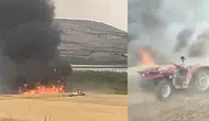 Gaziantep'te yangın: 50 dönümlük arazi küle döndü!