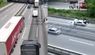 Anadolu Otoyolu'nda yangın! Seyir halindeki otomobil yandı