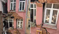 Fatih'te panik anları: Binada kısmi çökme oldu!