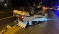 Kartal'da korkunç kaza! Otomobil takla attı: 2 yaralı!