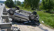 Uşak'ta korkunç kaza! Hafif ticari araç takla attı: 5 yaralı!