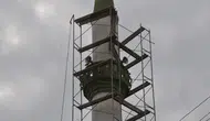 Samsun'da feci olay: Cami minaresini boyayan işçi zemine düşerek ağır yaralandı