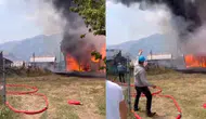 Erzurum'da feci yangın! Ormanlık alandaki ev alevler içinde kaldı