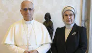 Emine Erdoğan, Papa 14. Leo ile bir arada!