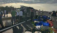 Tekirdağ'da korkunç kaza! Kamyon devrildi, sürücü can verdi