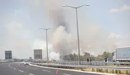 Kırklareli'nde orman yangını nedeniyle Avrupa Otoyolu trafiğe kapatıldı