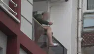 Samsun'da bıçaklı balkon krizi! Özel harekattan nefes kesen operasyon