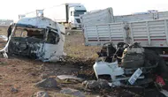 Şırnak'ta iki tır çarpıştı: Yaralılar var