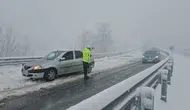 Zonguldak - Ereğli yolunda kar ulaşımı olumsuz etkiledi!