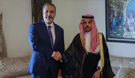 Dışişleri Bakanı Fidan, Suudi Arabistanlı mevkidaşıyla görüştü