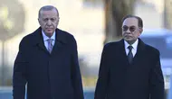 Cumhurbaşkanı Erdoğan, Malezya Başbakanı Enver İbrahim'i resmi törenle karşıladı!