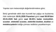 Bartın'da motosiklet, scooter ve bisikletlerin trafiğe çıkması yasaklandı