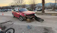 Hassa'da trafik kazası: Otomobille çarpışan motosiklet sürücüsü yaralandı