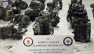 Samsun'da kaçak otomobil motorları yakalandı