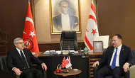 KKTC Meclis Başkanı Öztürkler ile Hüseyin Yayman Lefkoşa’da görüştü
