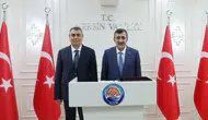 Cumhurbaşkanı Yardımcısı Cevdet Yılmaz , Mersin Valiliği’ni ziyaret etti