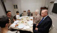 Cumhurbaşkanı Erdoğan, iftarda Kayacık ailesinin misafiri oldu