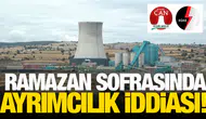 Ramazan sofrasında ayrımcılık iddiası