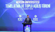 Cevdet Yılmaz Mersin Üniversitesi Temel Atma ve Toplu Açılış Töreni'nde konuştu